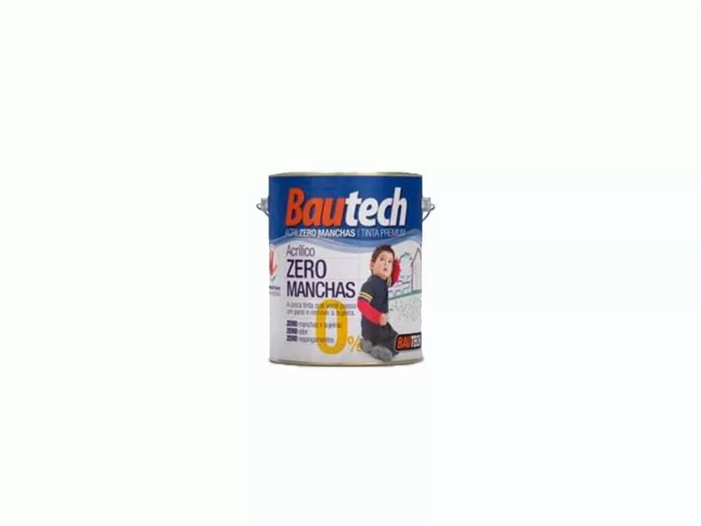 Bautech Tinta Acrílica Zero Manchas 3,6L