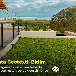 5 Vantagens de fazer um telhado verde com a manta Bidim geotêxtil