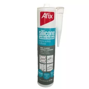 Silicone Acetico Incolor Afix 270Gr