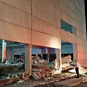 Homem morre após prédio em construção desabar parcialmente